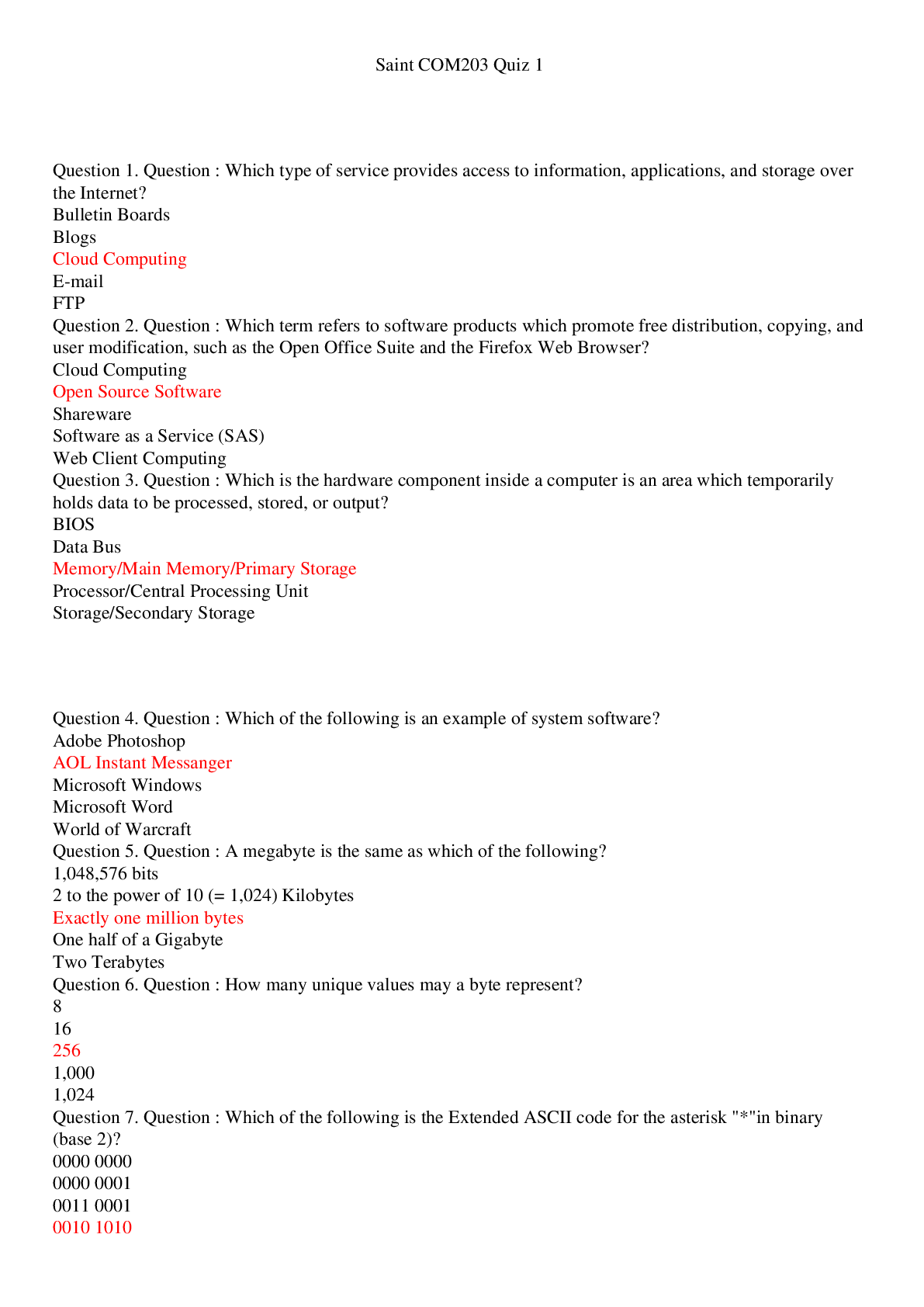 Preview image for Saint COM203 Quiz 1/Saint COM203 Quiz 1